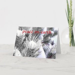 Cartão De Festividades Snowy Peace Winter Beneficia Horse Pony Christmas