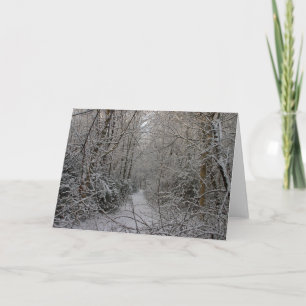 Cartão De Festividades Snowy Woods