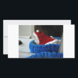 Cartão De Festividades Snuggler é patas do papai noel<br><div class="desc">Solitário do sentimento no Natal? Este ragdoll adorável nomeado Snuggler elogio você acima:)</div>