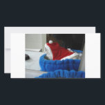 Cartão De Festividades Snuggler é patas do papai noel<br><div class="desc">Solitário do sentimento no Natal? Este ragdoll adorável nomeado Snuggler elogio você acima:)</div>