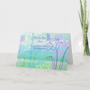 Cartão De Festividades Só para você, mãe, Páscoa