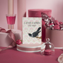 Cartão De Festividades Só queria dizer que te amo, Crow Valentine