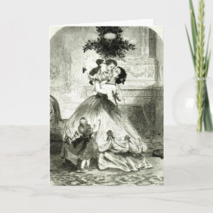 Cartão De Festividades Sob a Mistura'