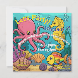 Cartão De Festividades Sob o Partido do Mar