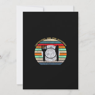 Cartão De Festividades Sobras São Para Quem Desiste Retro Vintage Engraça