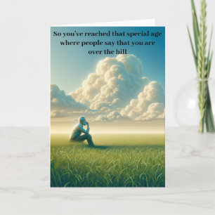 Cartão De Festividades Sobre o Morro ou Sob?