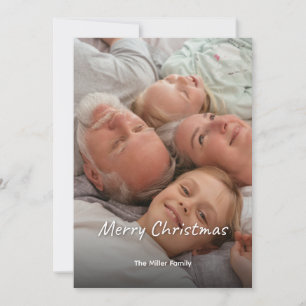 Cartão De Festividades Sobreposição de Foto de Avós Feliz Natal