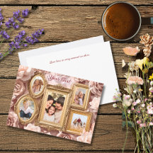 Soft Gold Baroque Floral Memory Frames Gallery