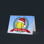 Cartão De Festividades Softball em um estilo do Natal do chapéu do papai<br><div class="desc">Vestir-se do softball papai noel denomina o chapéu do Natal. Mostre fora seu amor para o grande esporte do softball ao indicar seu espírito do Natal.</div>