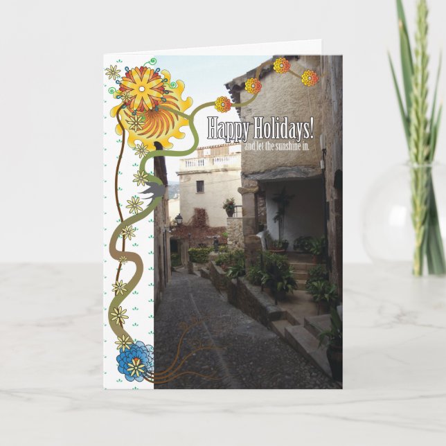 Cartão De Festividades Sol Feriado (Frente)