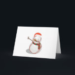 Cartão De Festividades Solha engraçada de toque ligeiro do Natal do<br><div class="desc">Camisas engraçadas de toque ligeiro da solha t do Natal do basebol do boneco de neve</div>