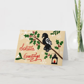 Cartão De Festividades Solstice Greetings Holiday Card