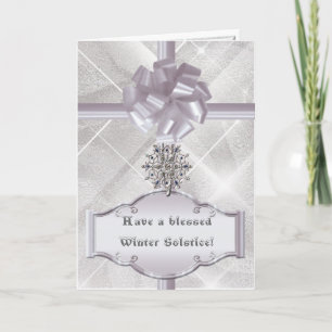 Cartão De Festividades Solstice Snowflakes
