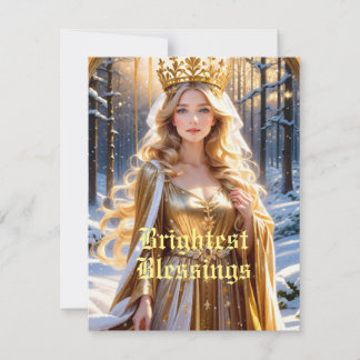 Cartão De Festividades Solstice Yule Pagan Wiccan Asatru Heathen Holiday