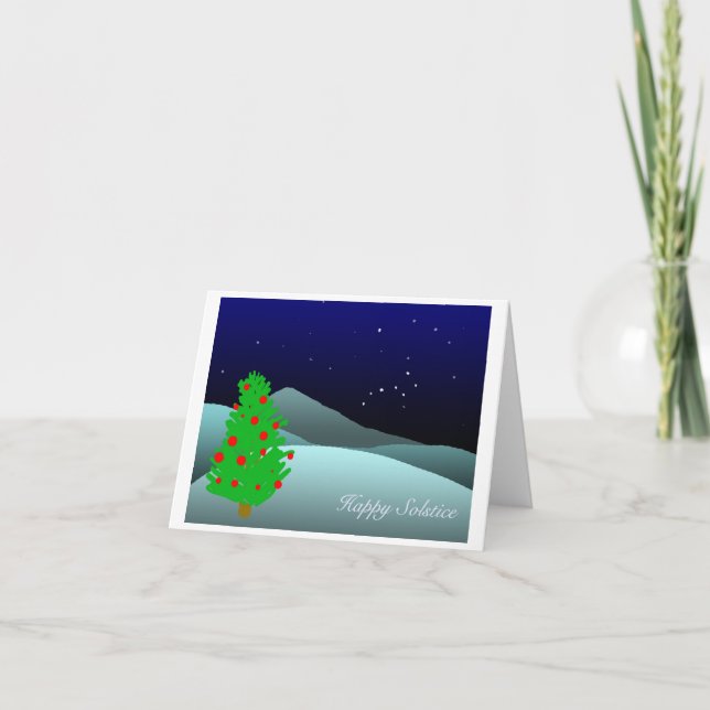 Cartão De Festividades solstício (Frente)