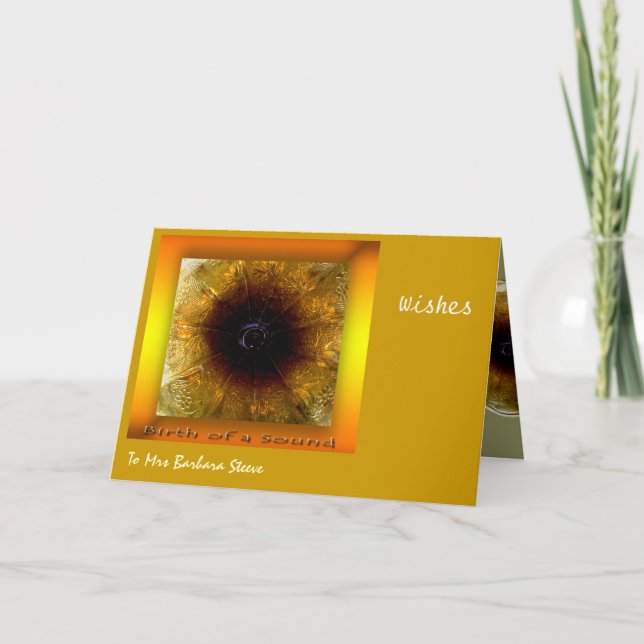 Cartão De Festividades Som de Música (Frente)