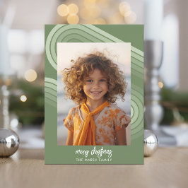 Cartão De Festividades Sombras Mínimas Modernas de Gamas de Juniper - 6 F