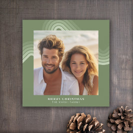 Cartão De Festividades Sombras Mínimas Modernas de Grelhas de Juniper - F