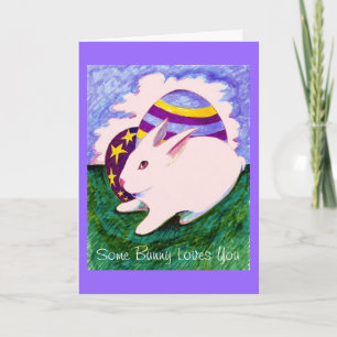 Cartão De Festividades Some Bunny Loves You card