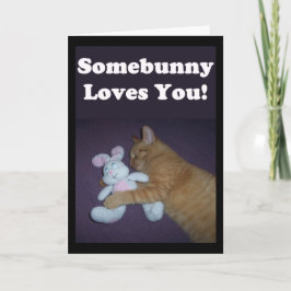 Cartão De Festividades Somebunny ama-o! Namorados