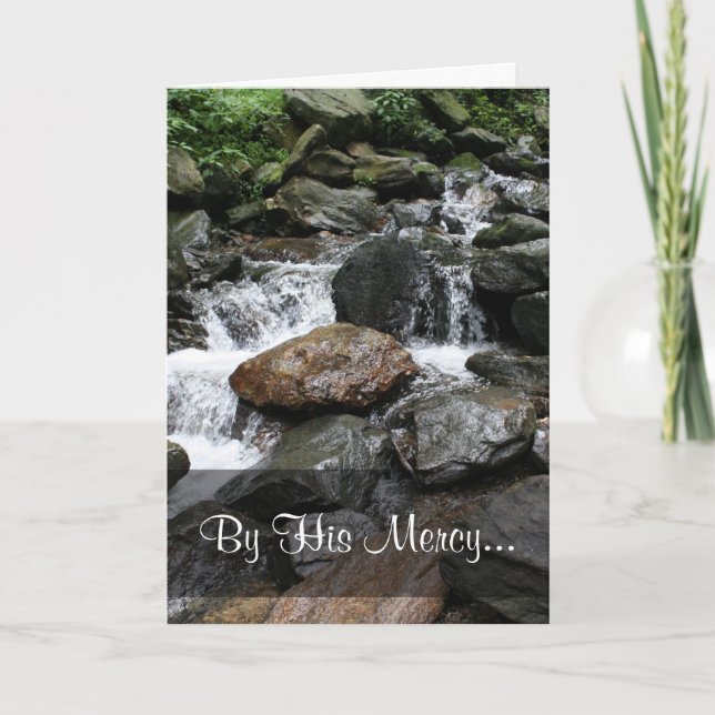 Cartão De Festividades Somos salvos por Sua Graça Titus 3:4-7 (Frente)