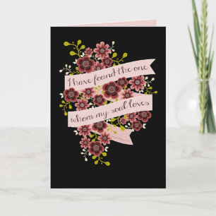 Cartão De Festividades Song of Solomon Love Quote Greeting Card
