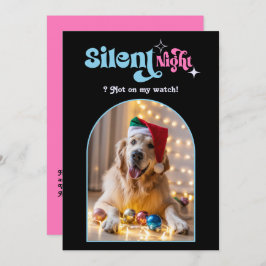 Cartão De Festividades Sonho de Pastel Engraçado Foto de Natal de Cachorr