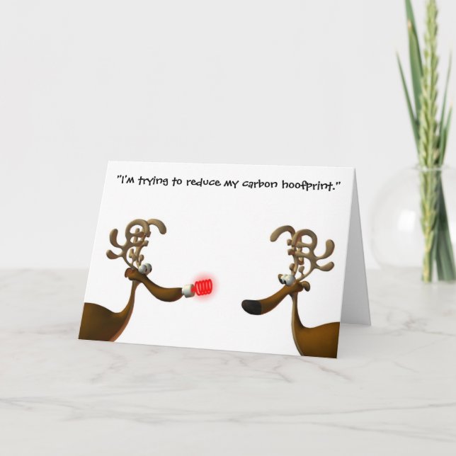 Cartão De Festividades Sonho de um Natal verde (Frente)