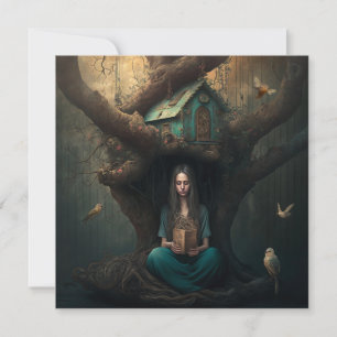 Cartão De Festividades Sonhos de Birdhouse