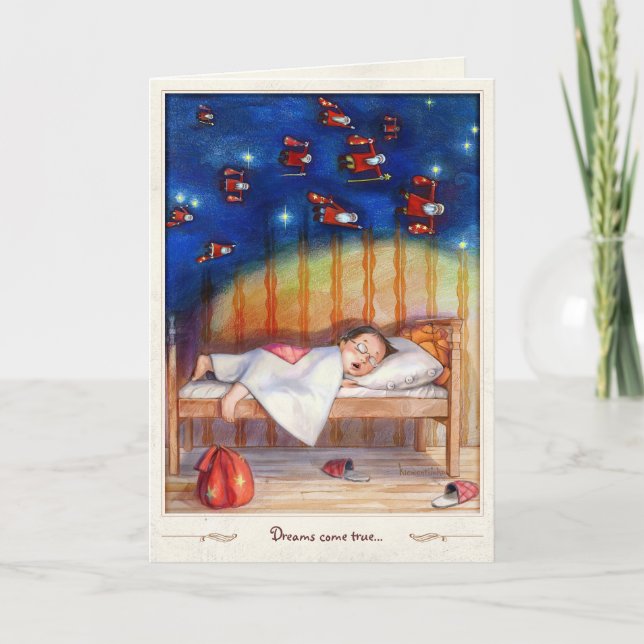 Cartão De Festividades Sonhos se tornam realidade (Frente)