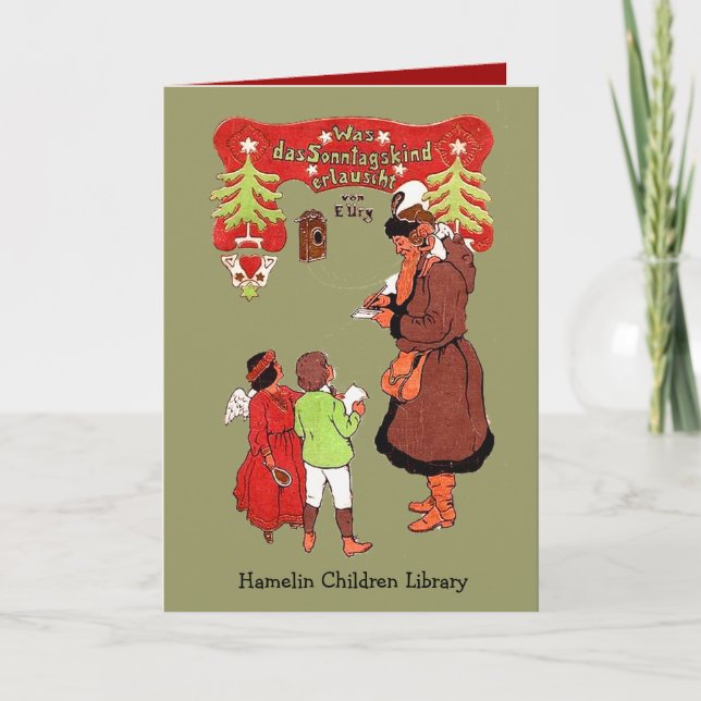 Cartão De Festividades Sonntagskind (Frente)