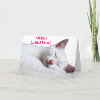 Cartão De Festividades sooooooooooooooo sonolento, MERRYCHRISTMAS