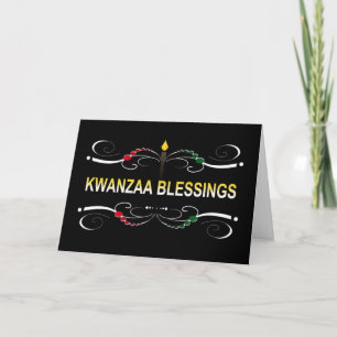 Cartão De Festividades sophisticated kwanzaa blessings