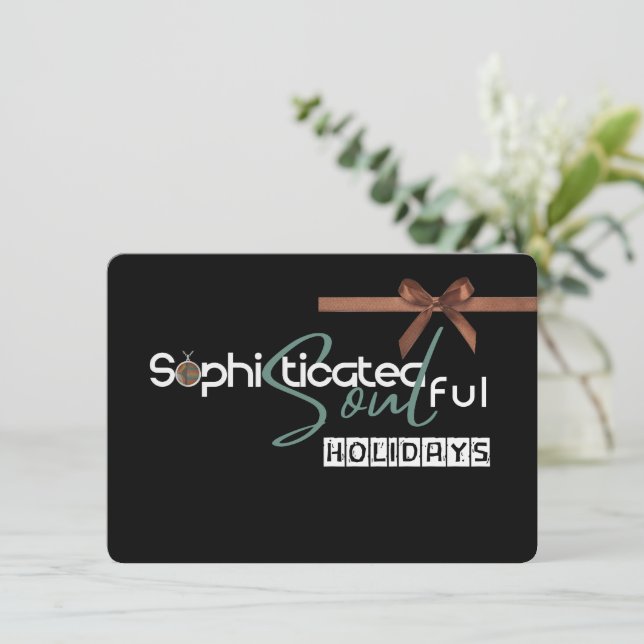 Cartão De Festividades Sophisticated Soul    (Em pé/Frente)