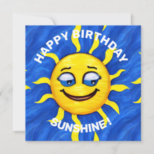 Cartão De Festividades Sorriso Face Sol Sunny