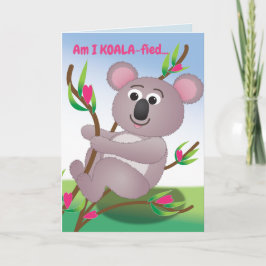 Cartão De Festividades Sou eu kOALA-fied?