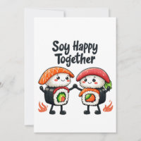 Soy feliz juntos Sushi Kawaii Comida japonesa