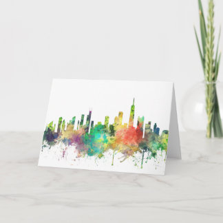CARTÃO DE FESTIVIDADES SP DA SKYLINE DE CHICAGO, ILLINOIS -