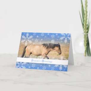 Cartão De Festividades Spanish Mustang - 5x7 Holiday Card
