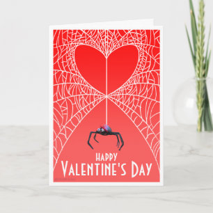 Cartão De Festividades Spider Valentine's Day Card