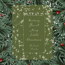 Cartão De Festividades Splatter Christmas Card