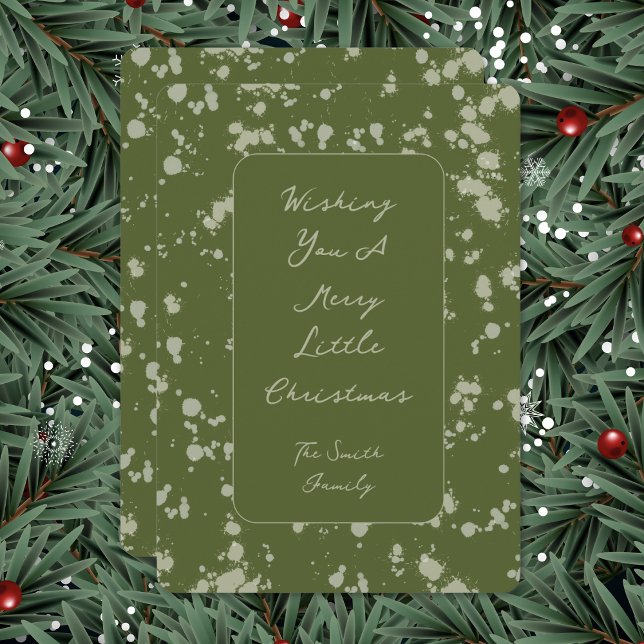 Cartão De Festividades Splatter Christmas Card (Criador carregado)