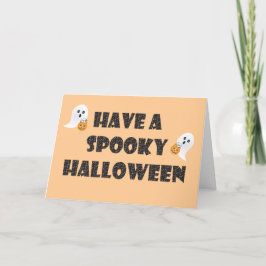Cartão De Festividades Spookeen Halloween Fantasmas Halloween Candy Orang