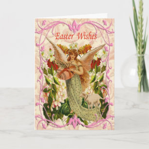Cartão De Festividades Spring Garden Angel Easter Card