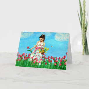 Cartão De Festividades "Spring Greetings"