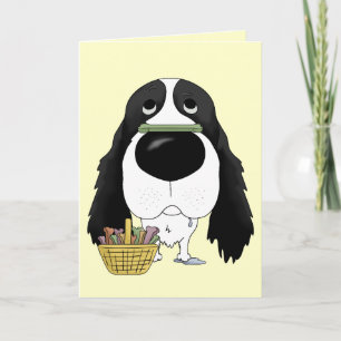 Cartão De Festividades Springer Spaniel - Easter Bone Hunt, Anyone?