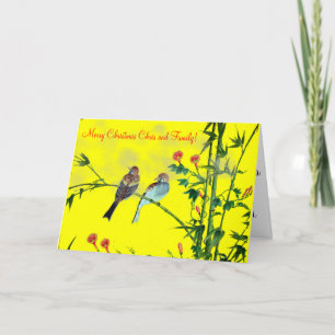 Cartão De Festividades Springtime Sparrows