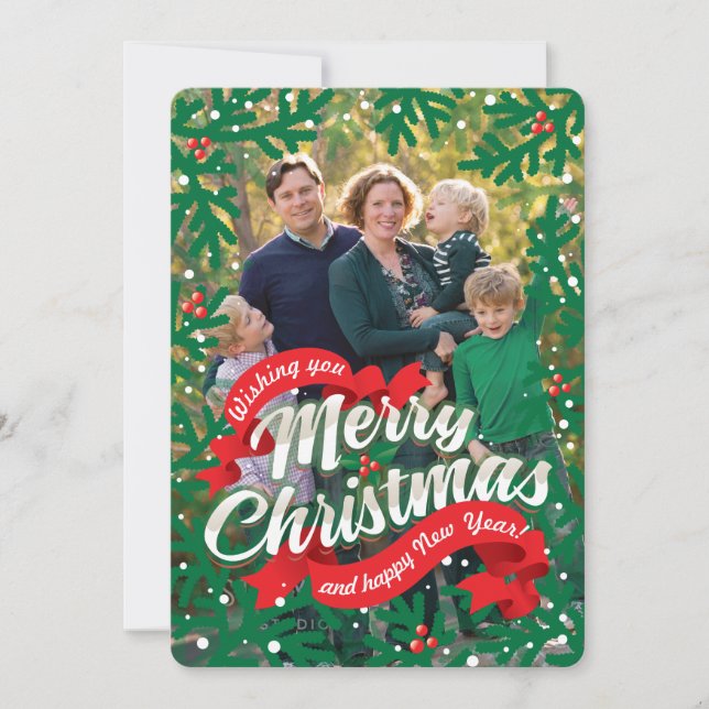 Cartão De Festividades Spruce (Frente)