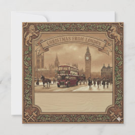 Cartão De Festividades Square London Card - Christmas