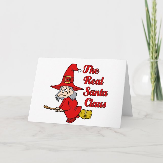 Cartão De Festividades Sra. Claus (Frente)